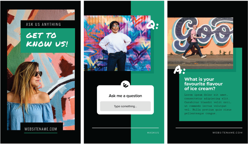 Get to Know Us Instagram Stories Design - Instagram Story Template Designs 10 Ways - Hack Your Visual Design Series 