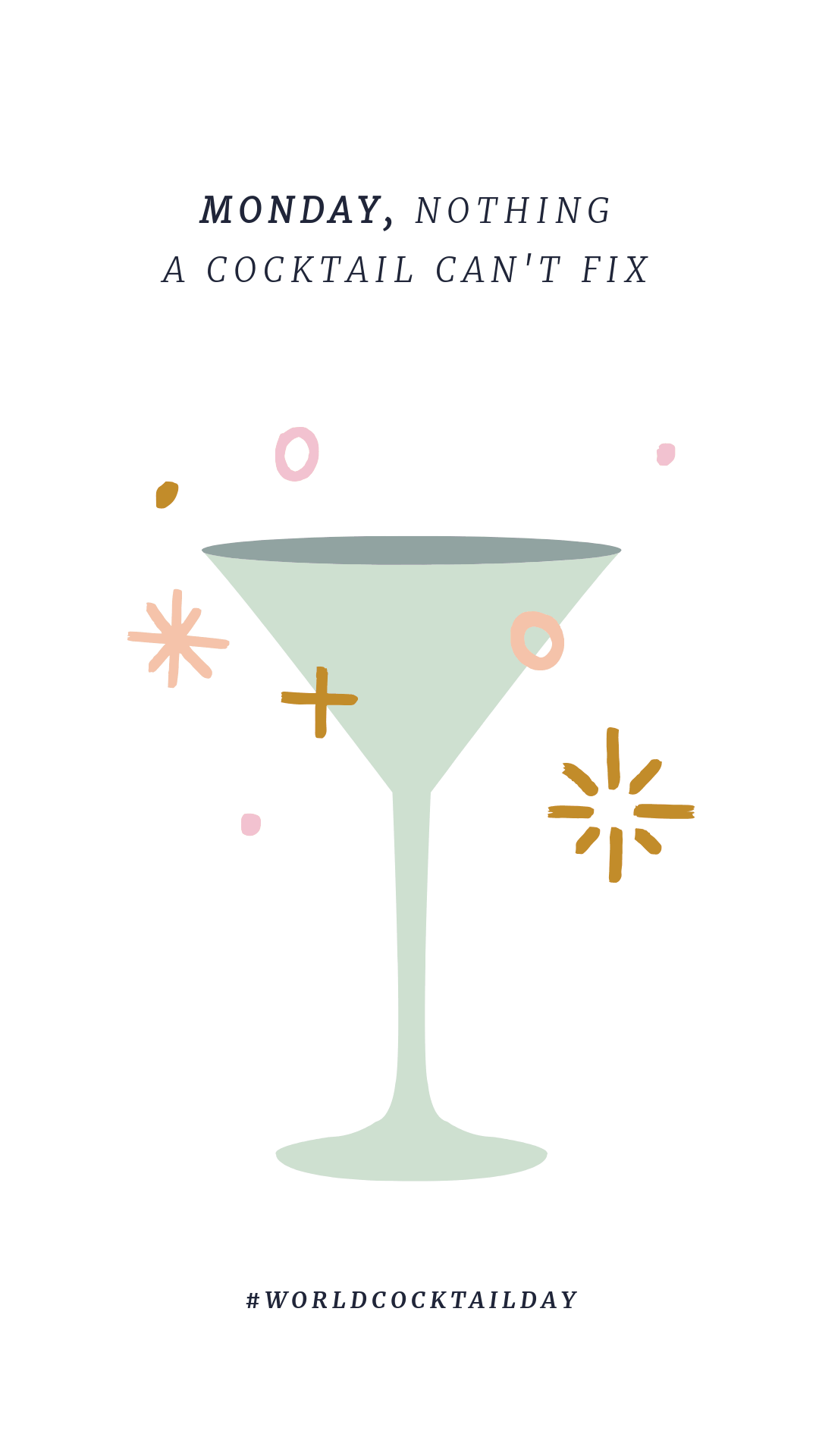 Cocktail Graphic GIF by Easil - May Content Calendar Ideas and Templates