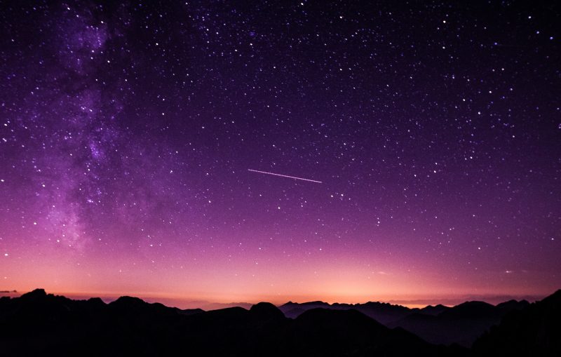 Shooting Star Image for International Astroid Day - June Content Calendar Ideas and Templates