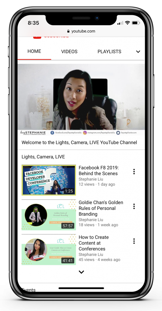 Stephanie Liu YouTube Channel on Mobile Phone - How to Create Irresistible YouTube Thumbnail Images 