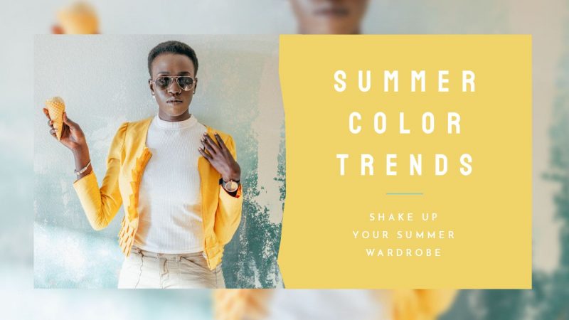 Summer Color Trends YouTube Thumbnail Template by Easil