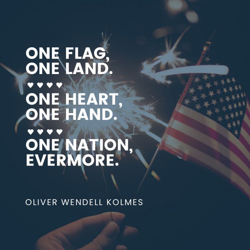 4th of July Quotes Templates by Easil - Oliver Wendell Kolmes