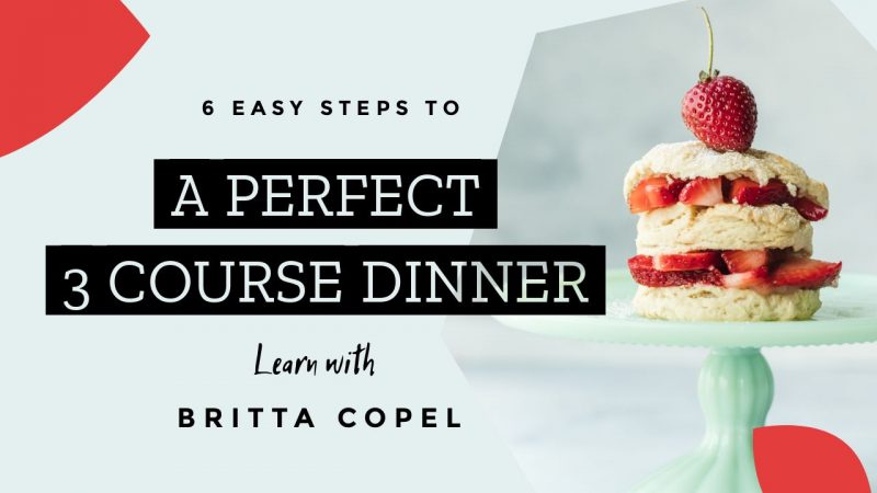 3 Course Dinner Template in Easil - One Custom Image, 10 Ways - Hack your Visual Design Series 