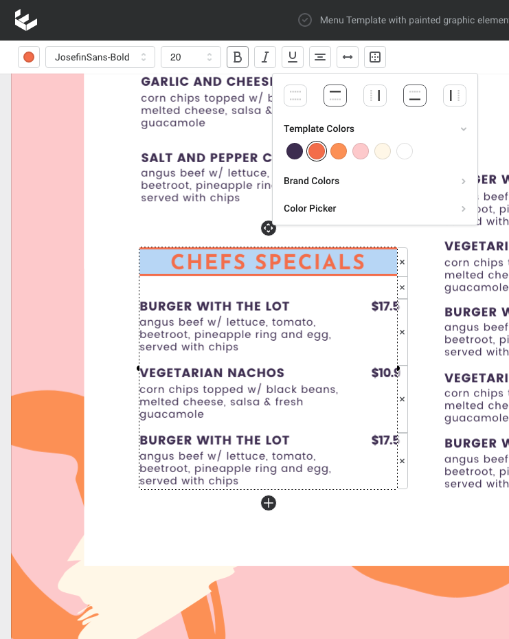 Learn how to design a menu without a designer - Header formatting tips