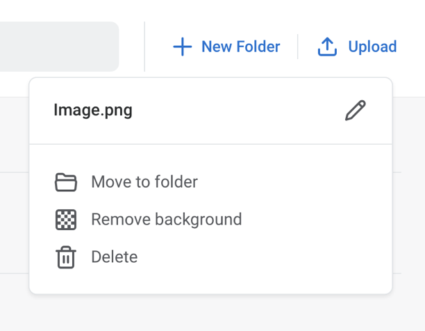 How to use the background remove tool - location of button in My Images dashboard