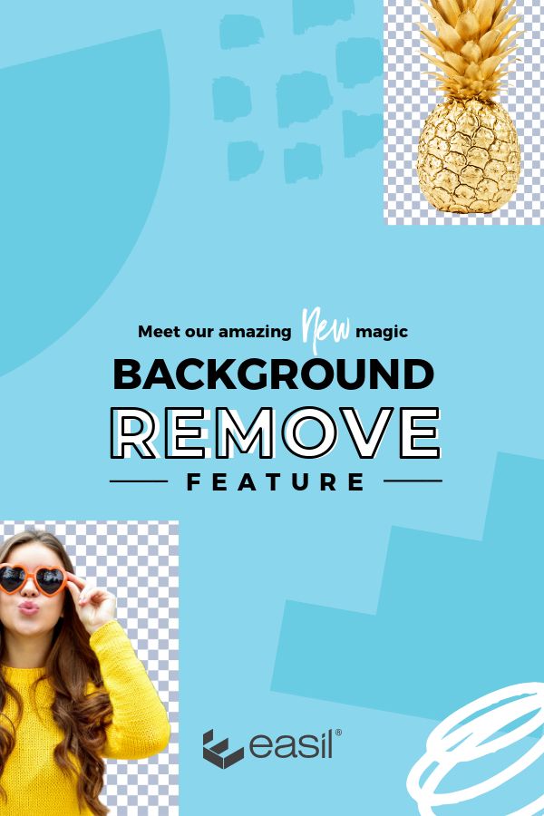 Background remove Pinterest image with pineapple & lady