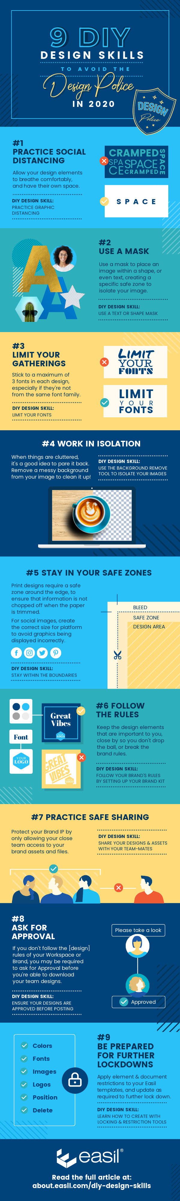 9 DIY Design Skills to Avoid the Design Police in 2020 - Infographic