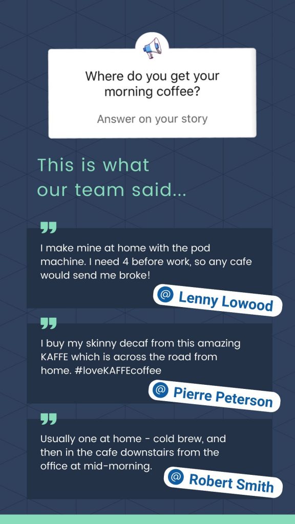 Linkedin Stories Template - Answer the Question of the day Sticker