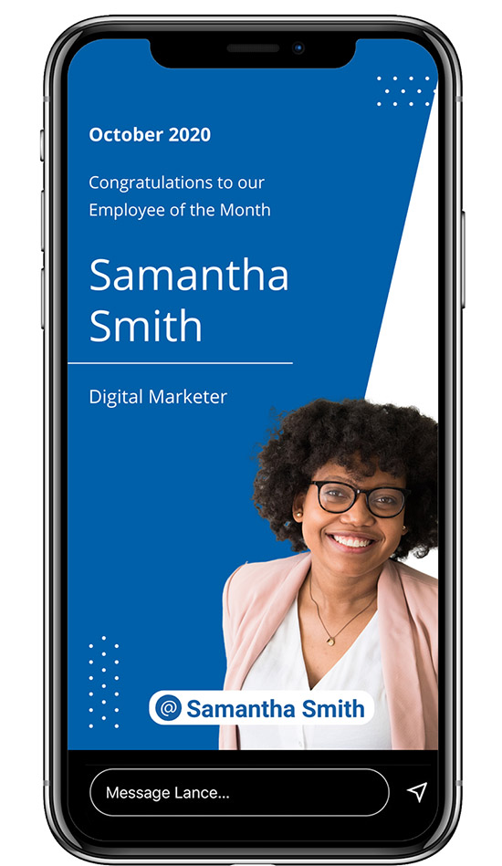 Linkedin Stories Template - Employee of the Month