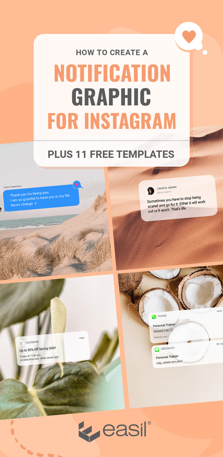How to create a notification graphic for Instagram + 11 free templates ...