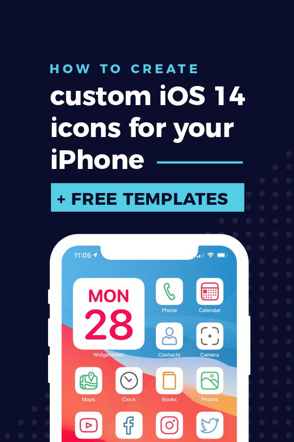 How To Create Custom Ios 14 Icons For Your Iphone Free Templates Easil