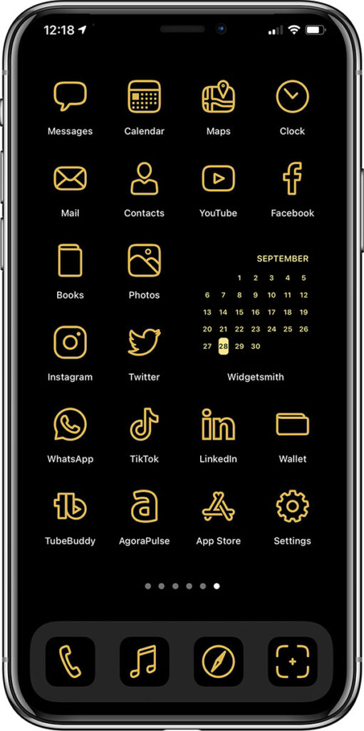 Featured image of post Black Aesthetic Background Ios 14 - By using shortcuts together with custom widgets and the app library, you can build a totally unique home screen look.