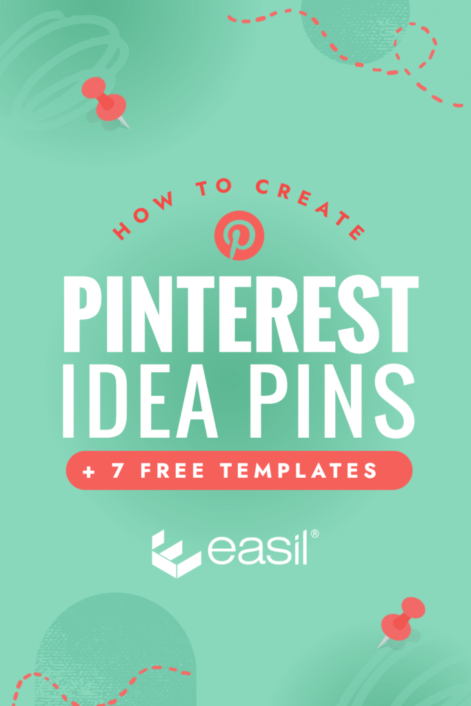 How to Create Pinterest Idea Pins + 7 Free Templates from Easil - Green & Red graphic by Easil