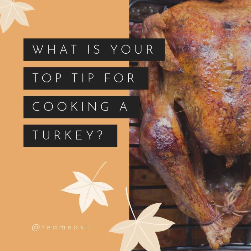 What is your top tip for cooking a Turkey - graphic template