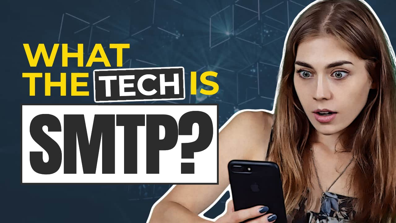 Easil Free YouTube Thumbnail Template - What the Tech is SMTP?