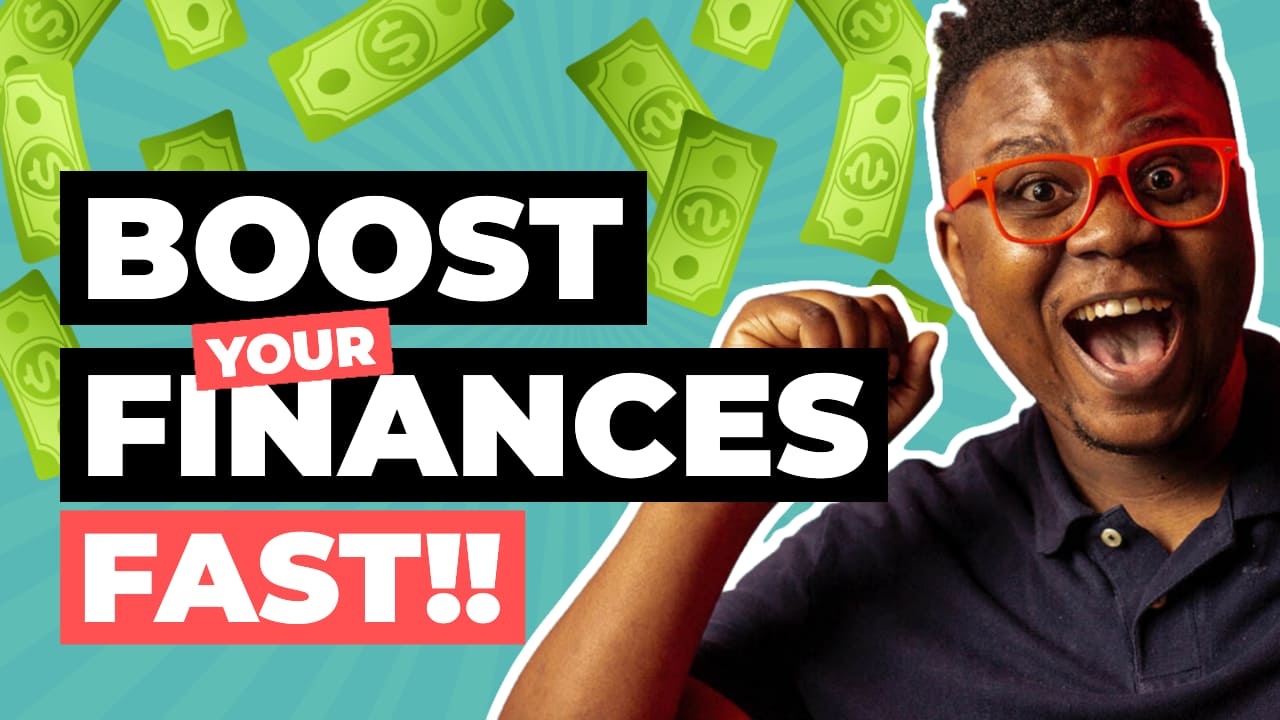 Easil Free YouTube Thumbnail Template - Boost your finances fast!