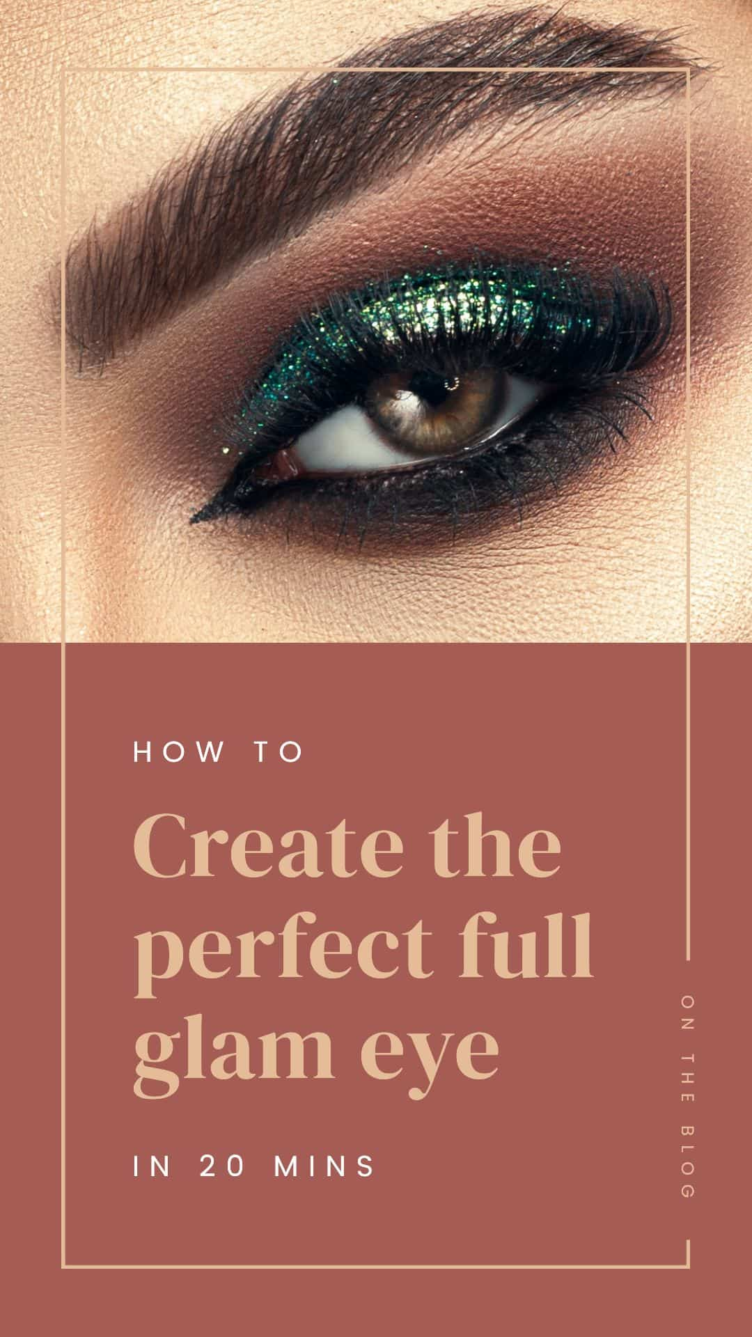 Image hacks tip - showing zoomed in image of a single human eye with stunning makeup